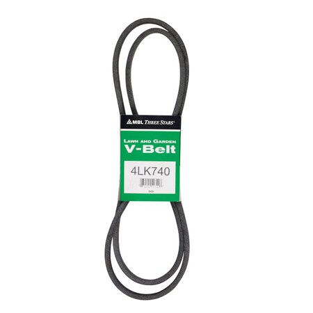 Mbl Mitsuboshi Super KB Standard V-Belt 0.5 in. W X 74 in. L For Riding Mowers 4LK740A